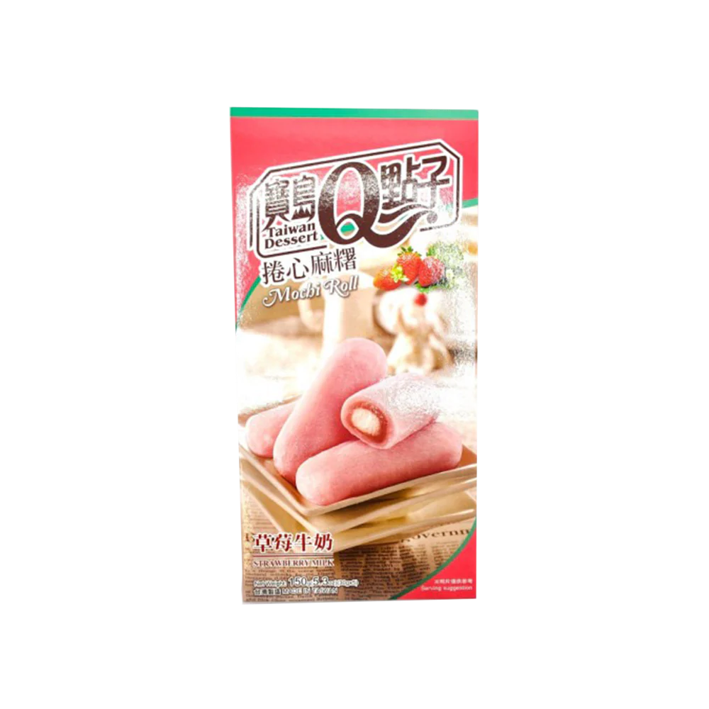 Q MOCHI Milk Roll Strawberry Flavour 150g
