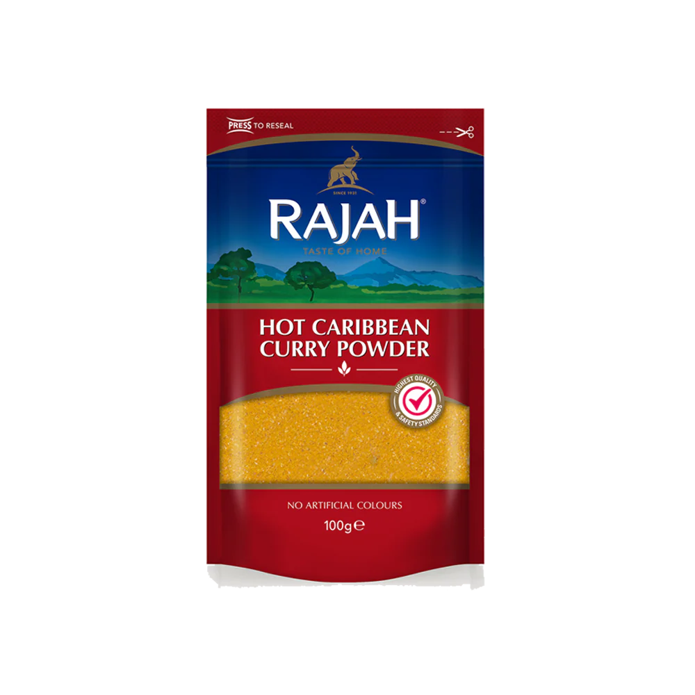 RAJAH Ground Hot Caribbean Curry 100g