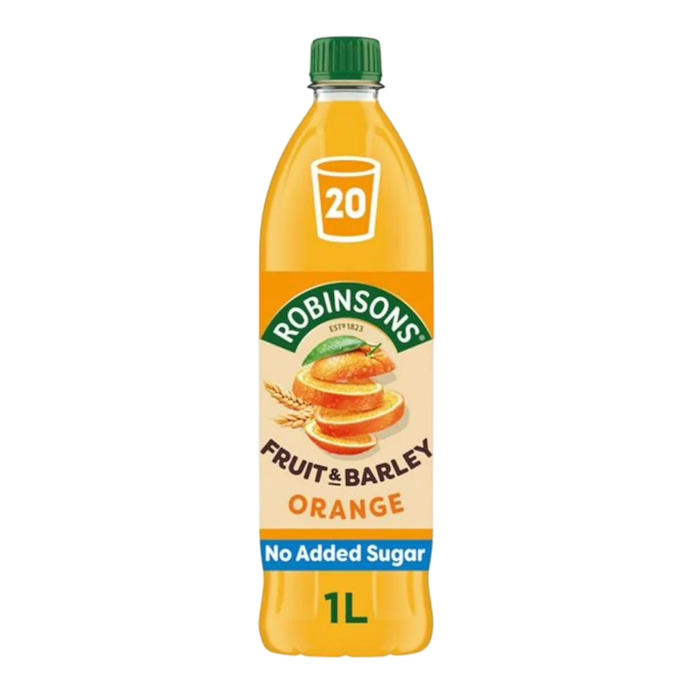 ROBINSONS Fruit & Barley Orange Squash 1L (Case 12)