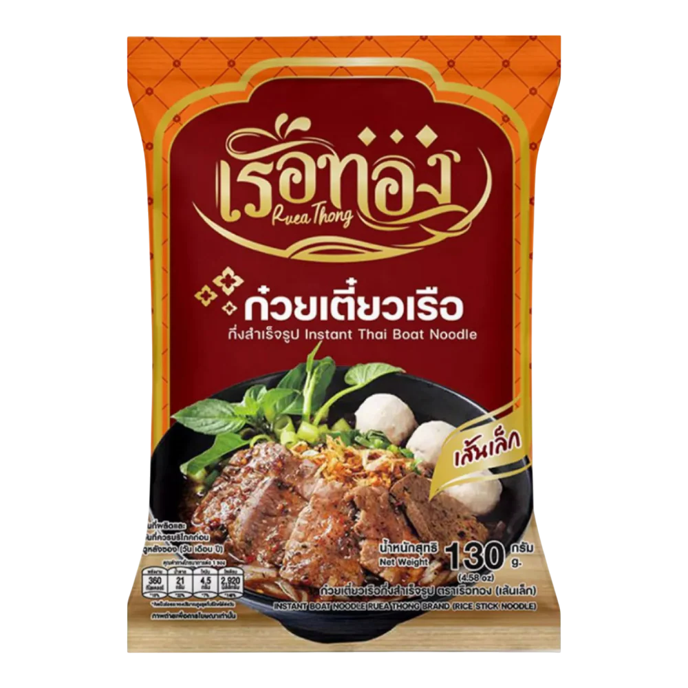 RUEA THONG Instant Boat Noodle - Dried Rice Noodles 120g (Case 25)