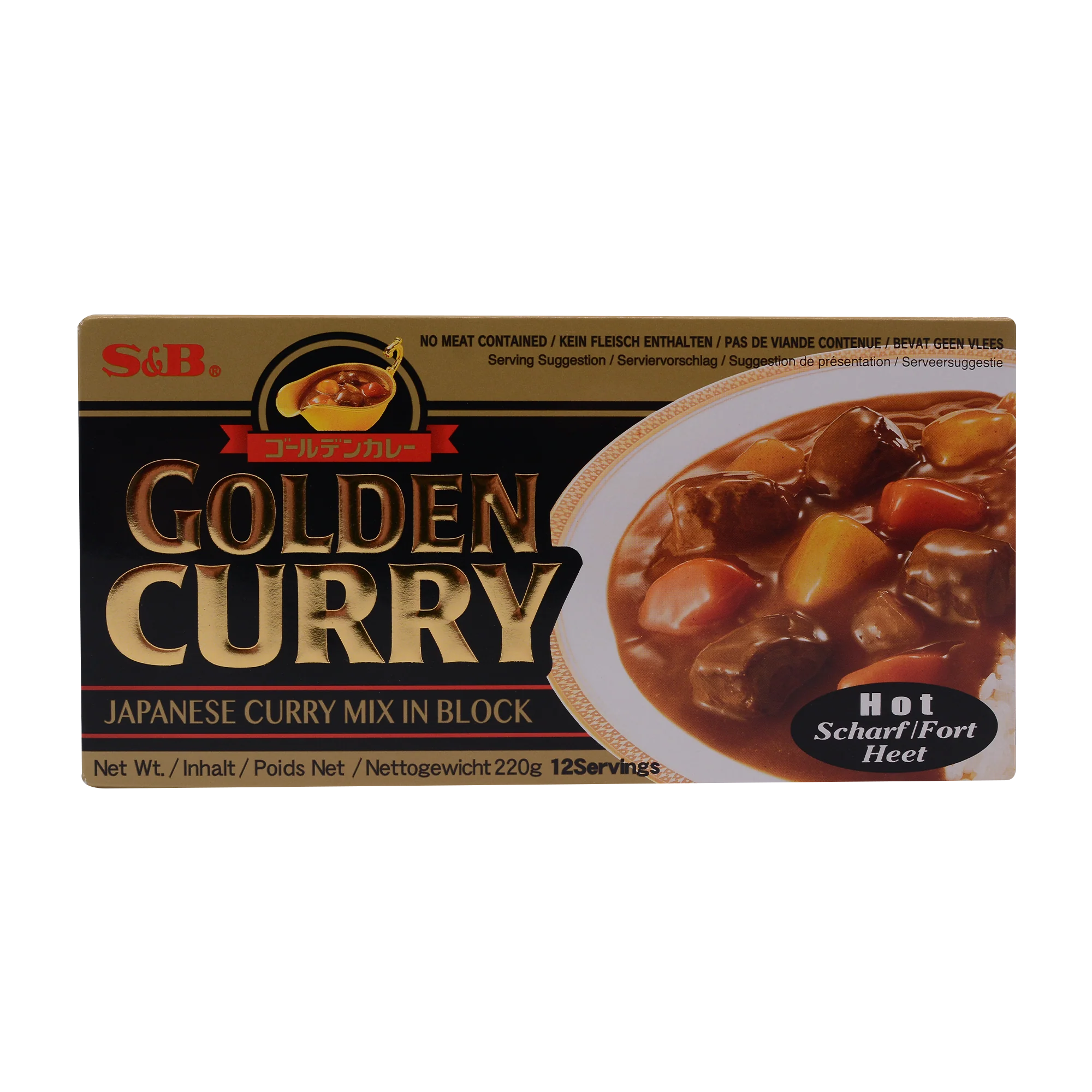 S&B golden Curry Sauce Hot Mix 220g