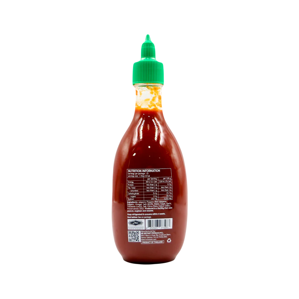 SABZU Sriracha Hot Chili Sauce 225ml (Case 12) - Image 2