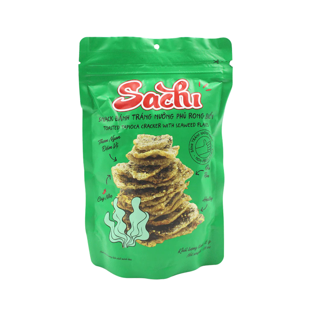 SACHI Toasted Tapioca Cracker With Seaweed Flakes 45g