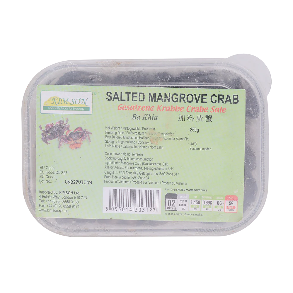 Kim Son Salted Mangrove Crab 250g (Frozen)