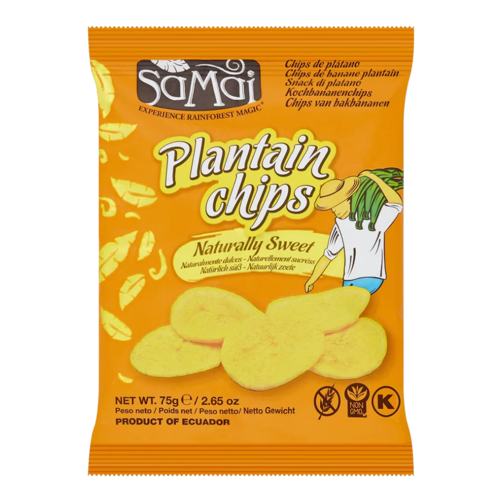 SAMAI Plantain Chips Naturally Sweet 75g