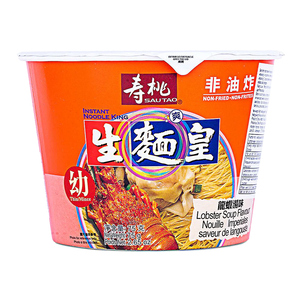 SAU TAO Noodle King Thin (Bowl) - Lobster 75g