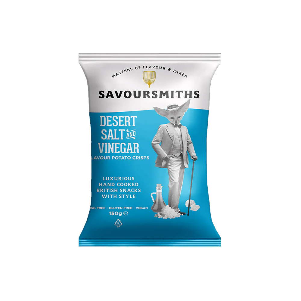 SAVOURSMITHS Desert Salt And Vinegar 150g