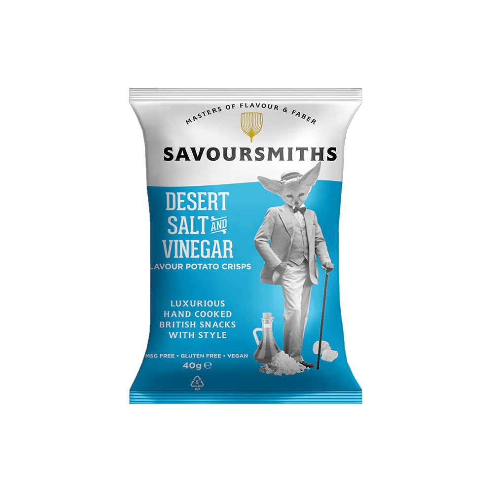 SAVOURSMITHS Desert Salt And Vinegar 40g