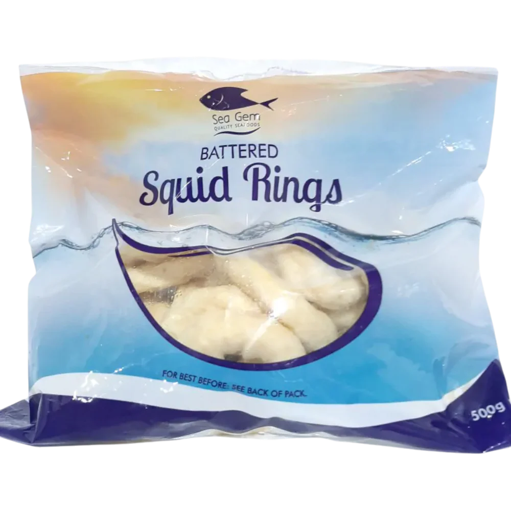 SEAGEM Battered Squid Rings 500g (Frozen)