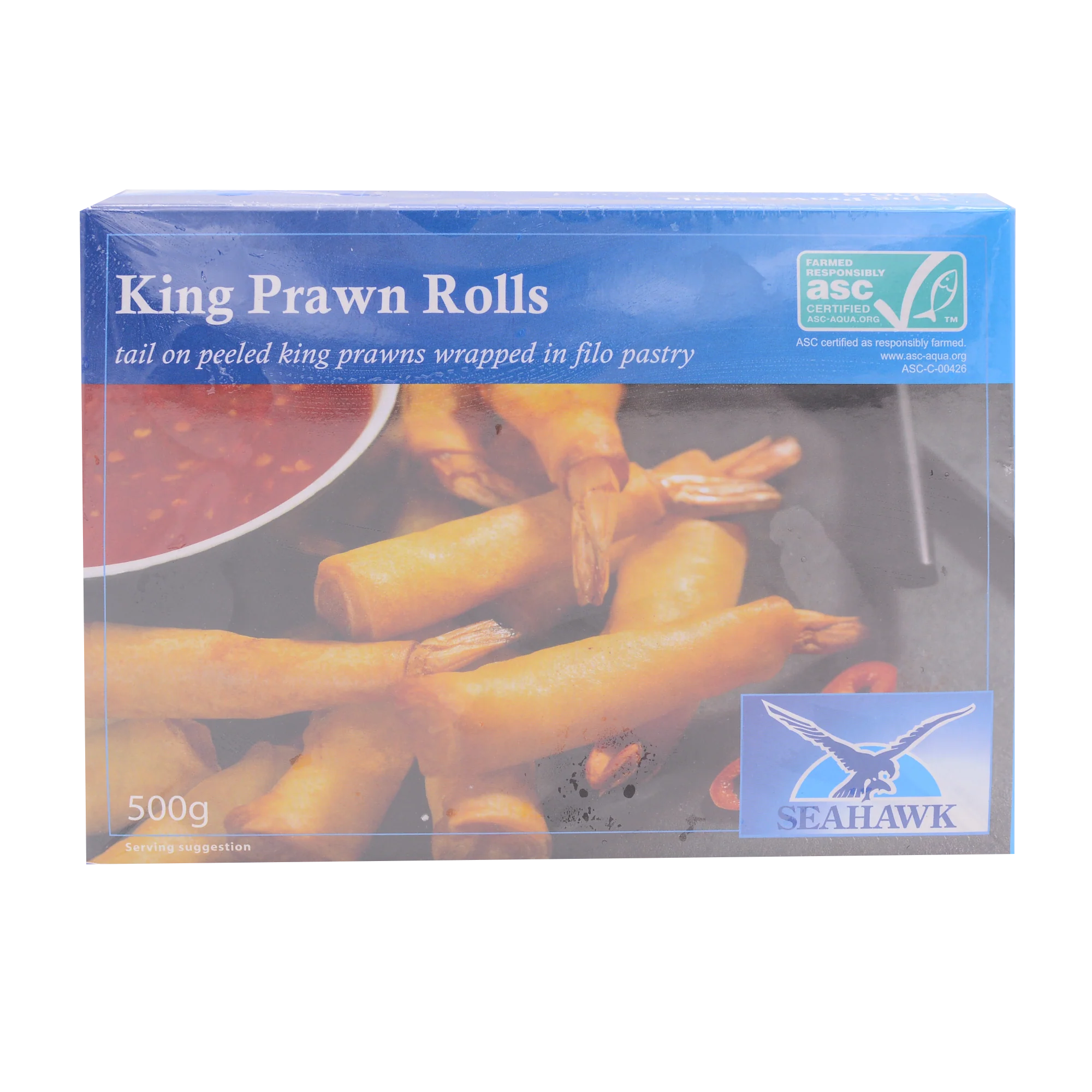 Seahawk King Prawn Rolls 500g (Frozen)