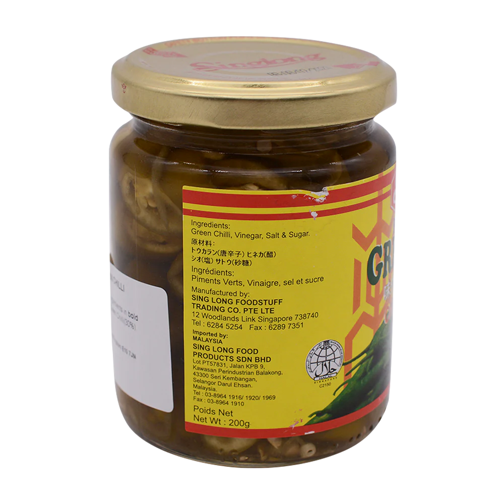 SING LONG Pickled Green Chilli 200g - Image 3