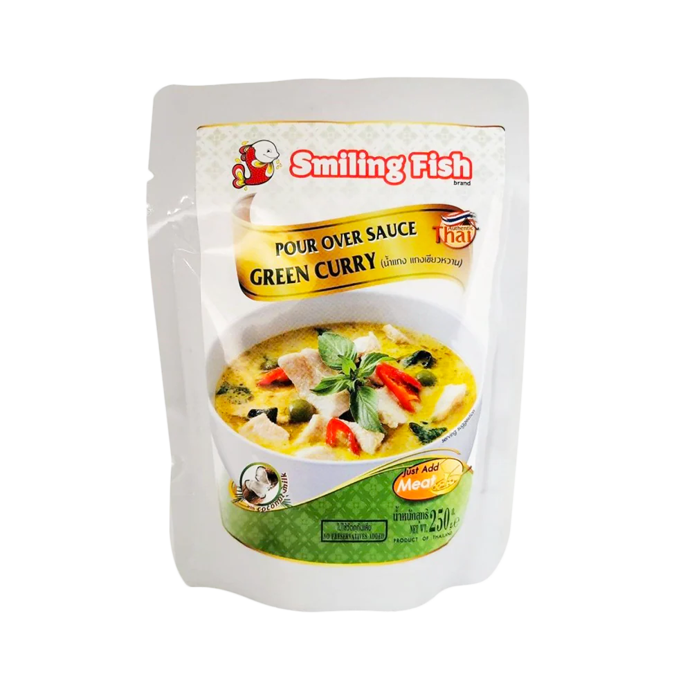 SMILING FISH Pour Over Sauce - Green Curry 250g