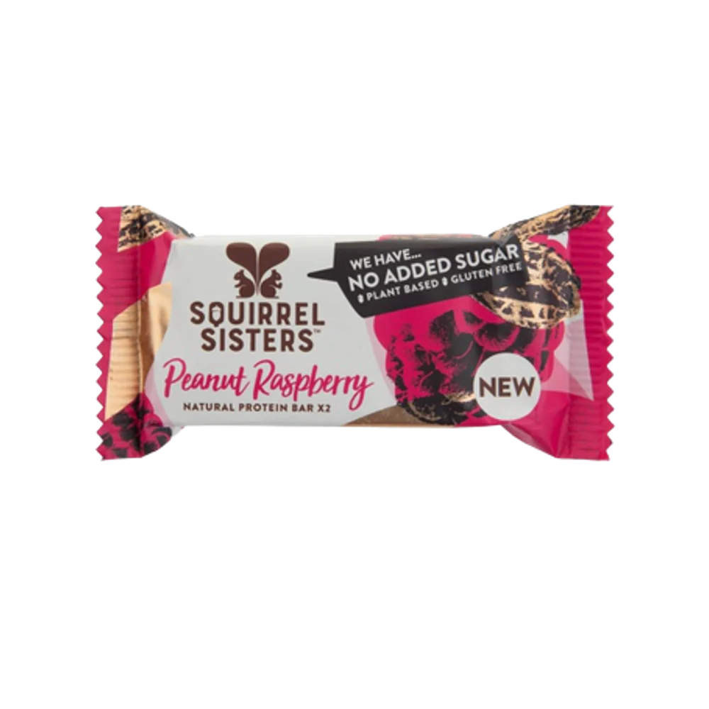 SQUIRREL SISTERS Peanut Raspberry Snack Bar 40g