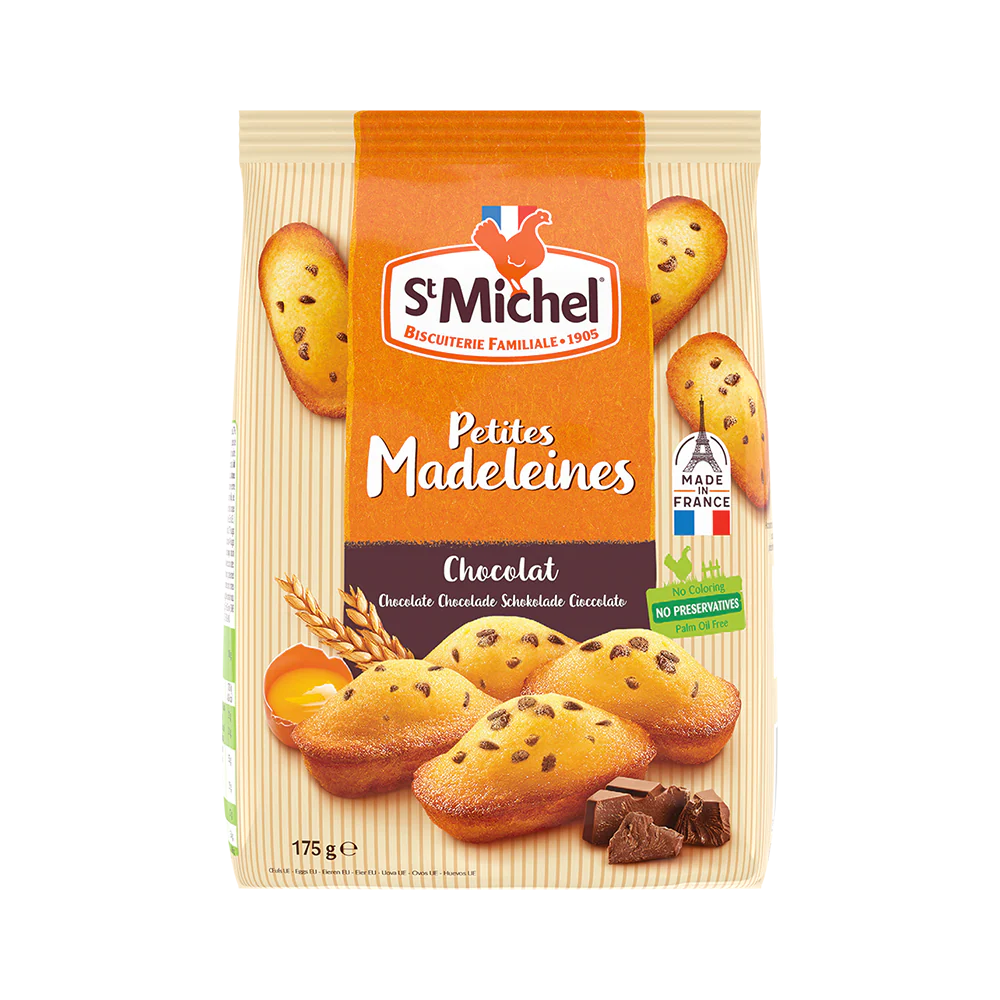 ST MICHEL Chocolate Chips Petites Madeleines 175G