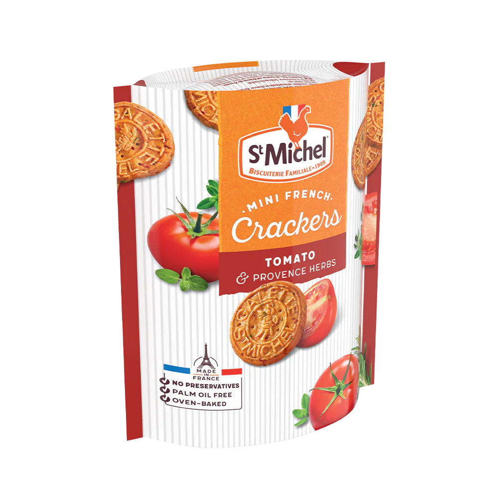 ST MICHEL Mini French Crackers Tomato and Herb 100g - Image 3