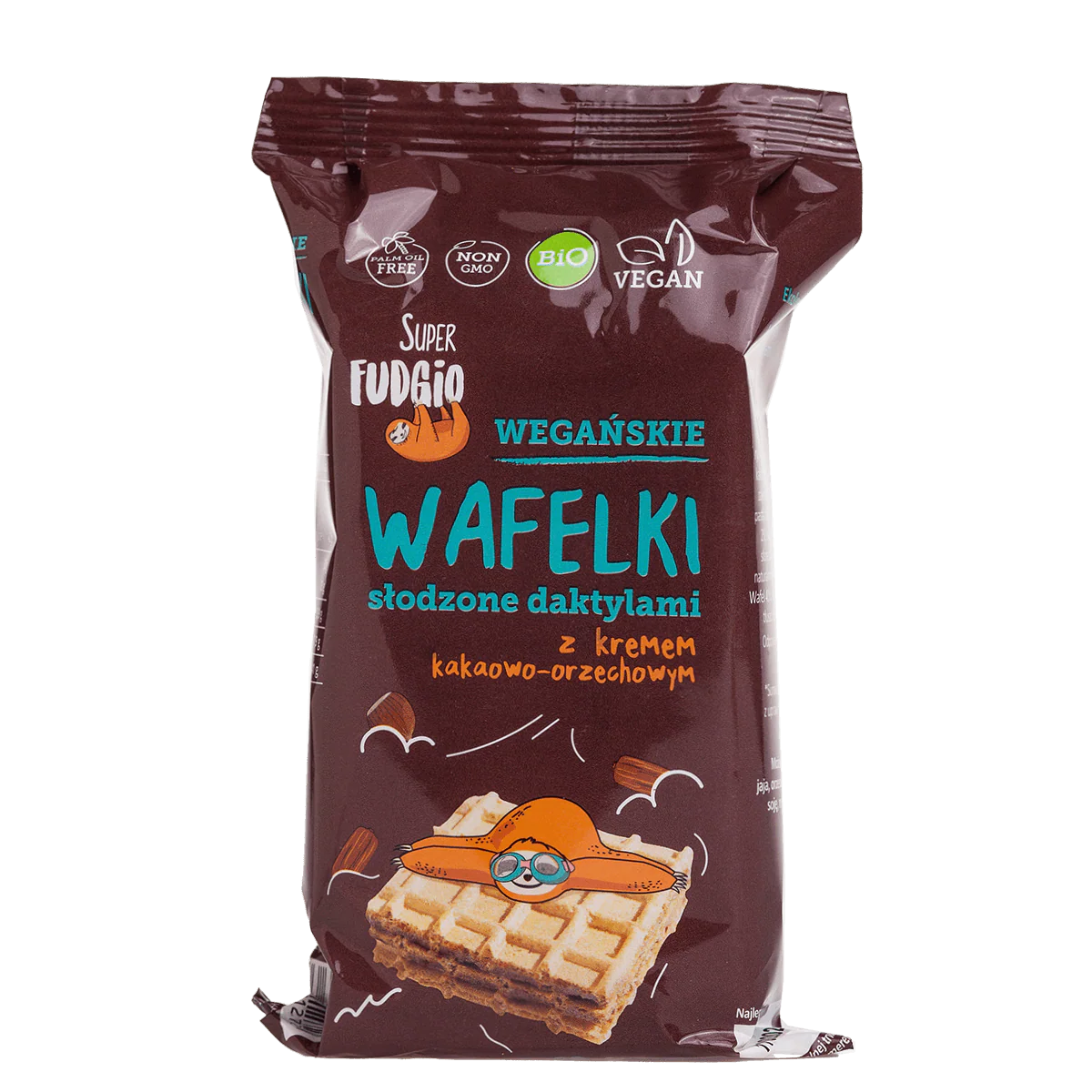 Super Fudgio Organic & Vegan Waffers Date Sweetened 4 x 30g