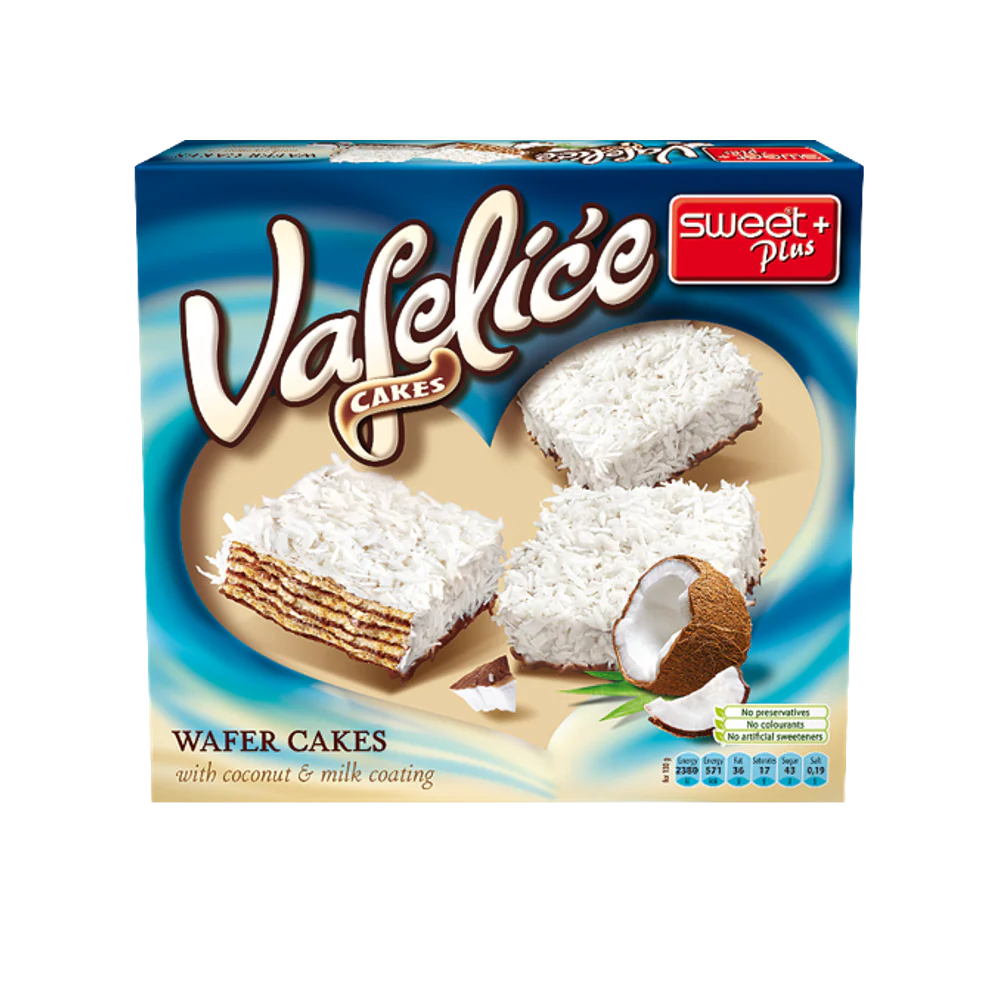 SWEET PLUS Rydo Wafer Cakes with Coconut 170g