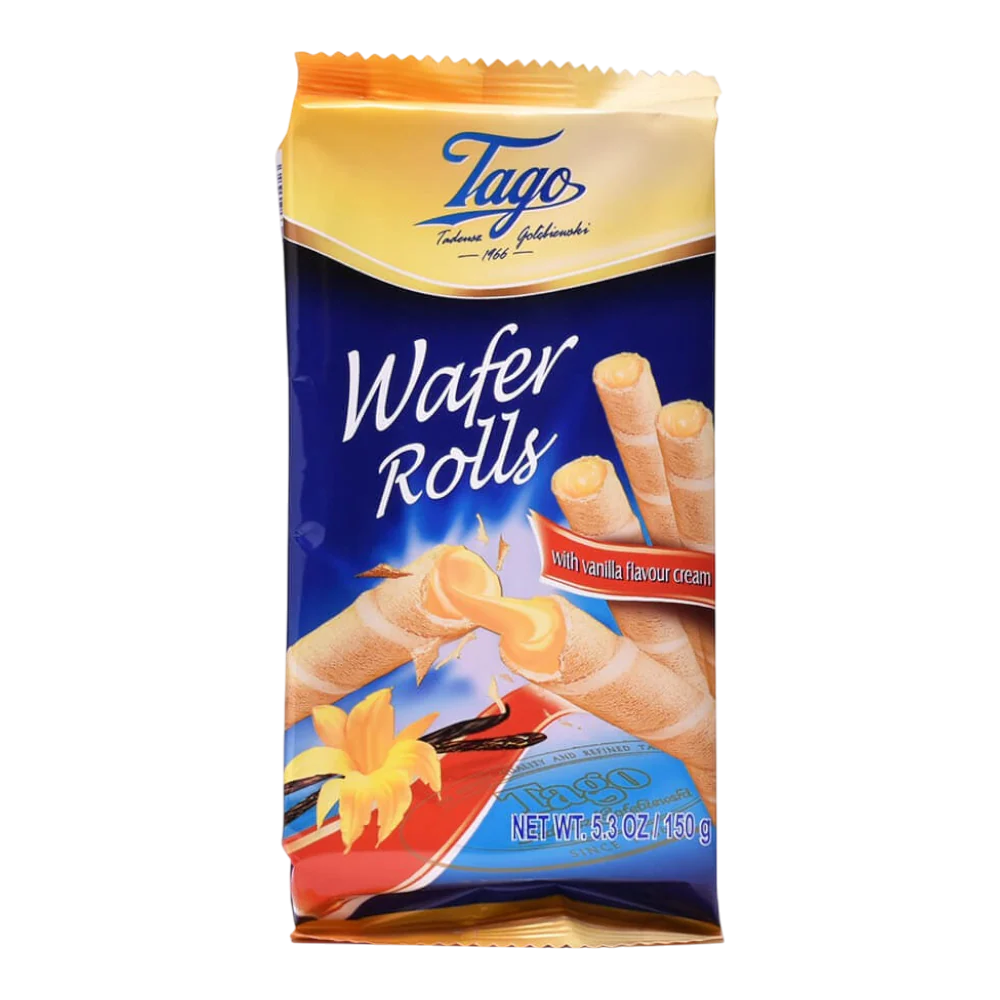 TAGO Wafer Rolls - Vanilla 150g