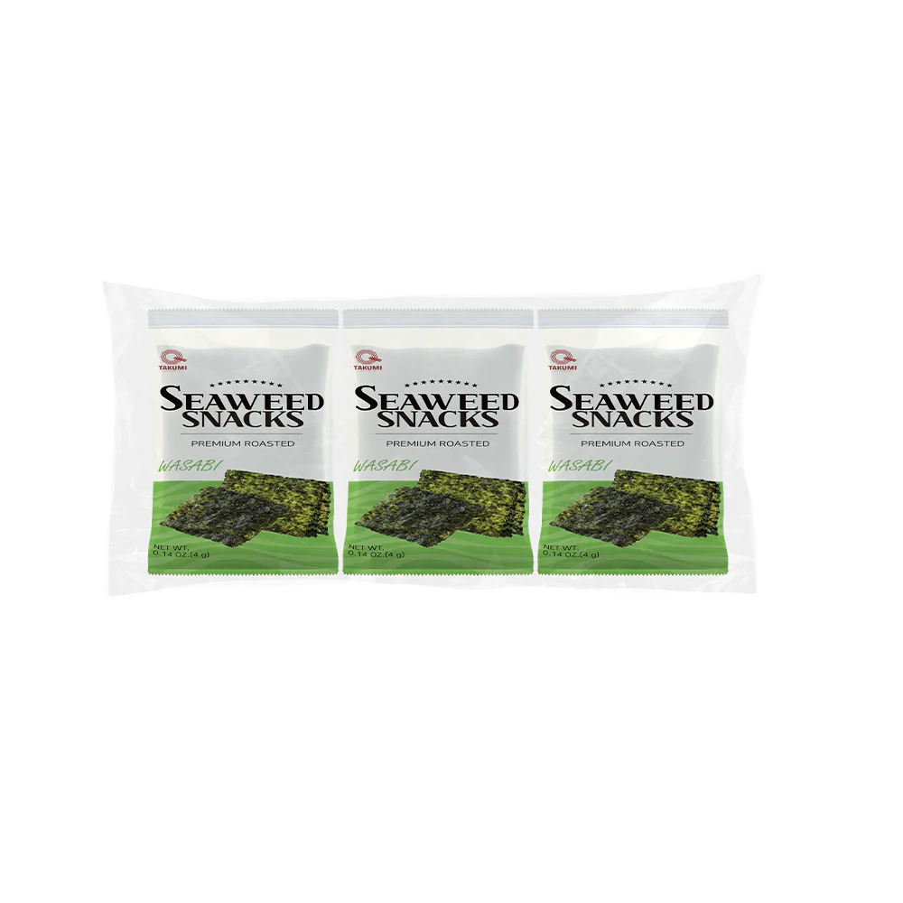 TAKUMI Seaweed Snack Wasabi (3pcs) (3pcs — 4g)