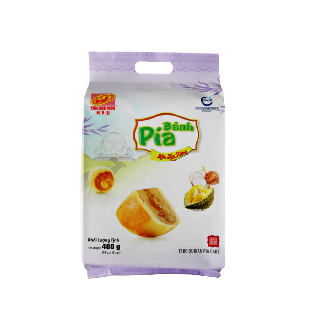 Tan Hue Vien Durian & Taro Mini Cake 480g (Frozen)
