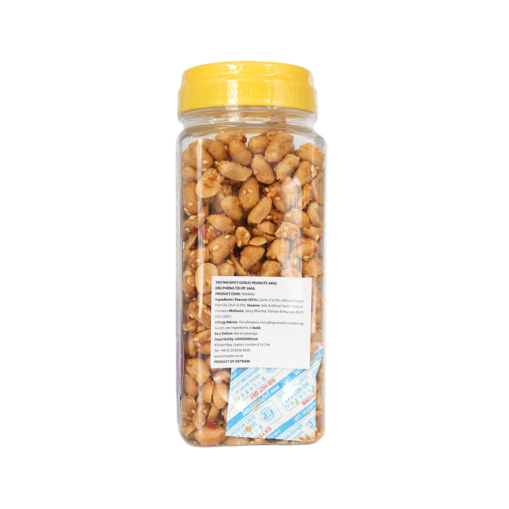 Tan Tan Spicy Garlic Peanuts 260G - Image 2