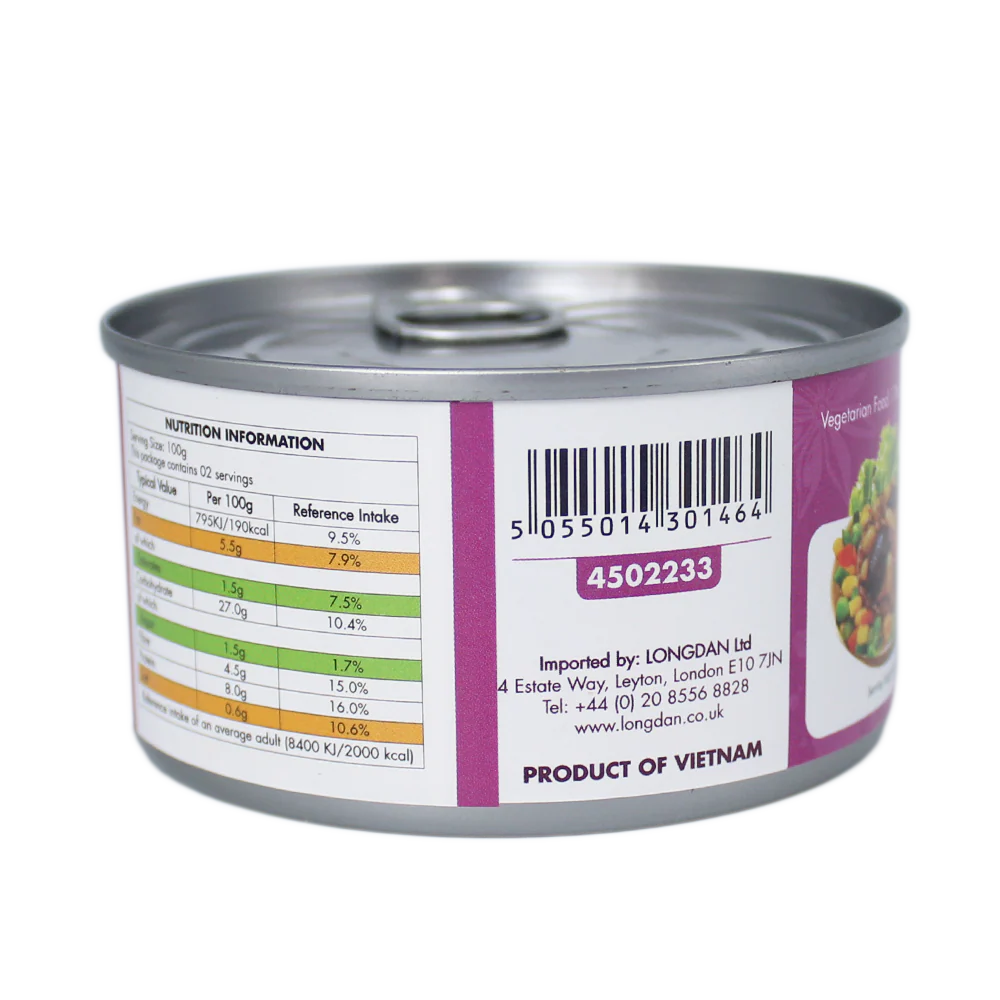 The Plantbase Store Canned Vegetarian Brown Rice With Lotus Seed 200g (Case 12) - Image 3