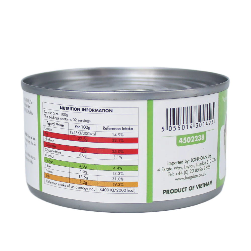 The Plantbase Store Canned Vegetarian Lemongrass Chilli Beancurd Skin Stir Fry 200g (Case 12) - Image 4