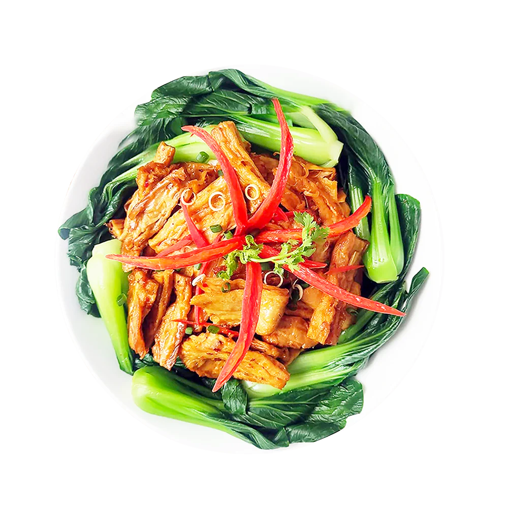 The Plantbase Store Canned Vegetarian Lemongrass Chilli Beancurd Skin Stir Fry 200g (Case 12) - Image 5