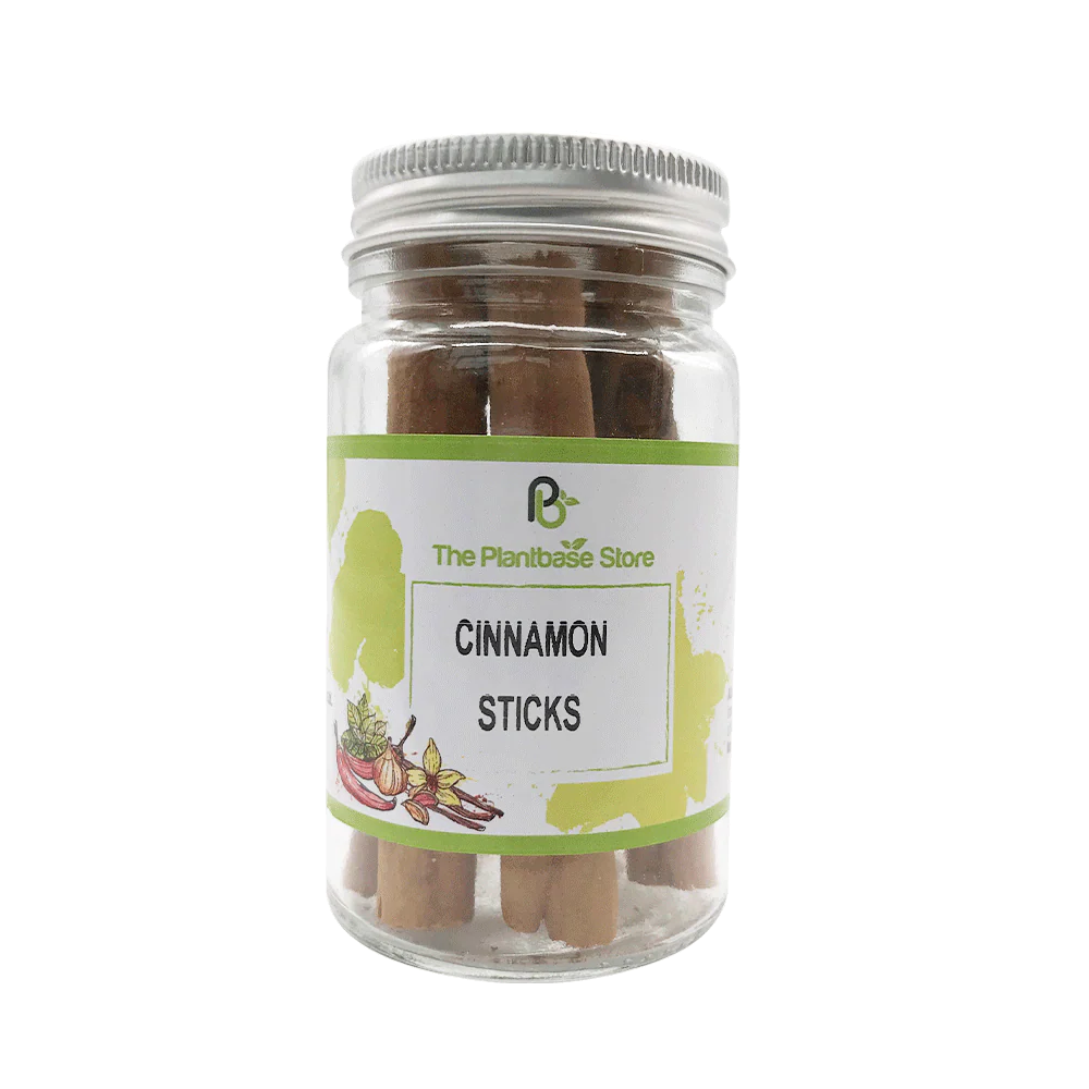 The Plantbase Store Cinnamon Sticks 18g (Case 6)