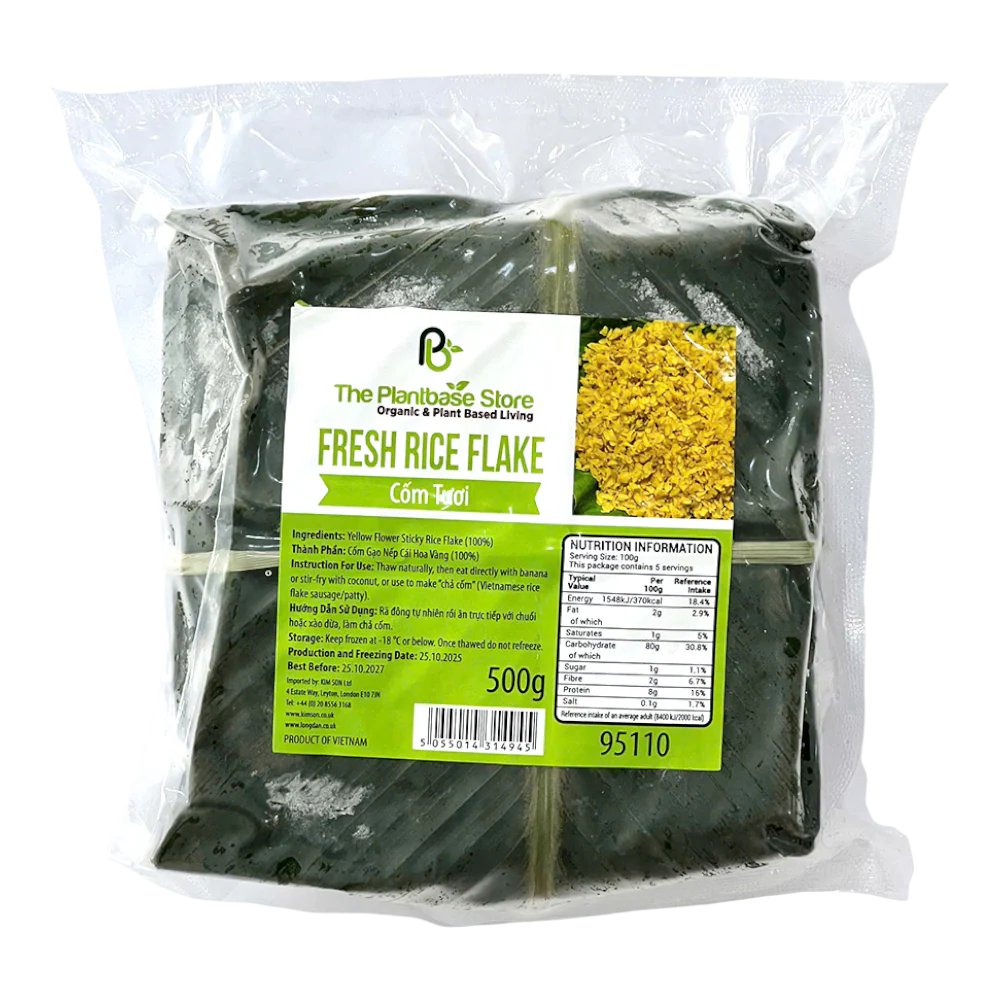 The Plantbase Store Fresh Rice Flake 500g (Frozen)