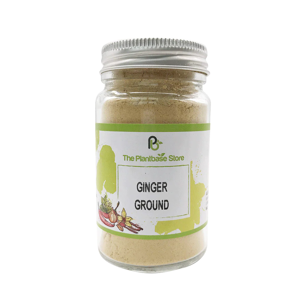 The Plantbase Store Ginger Ground 50g (Case 6)