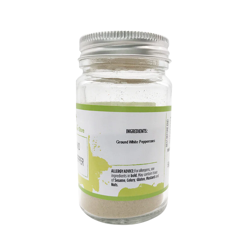The Plantbase Store Ground White Pepper 55g - Image 2