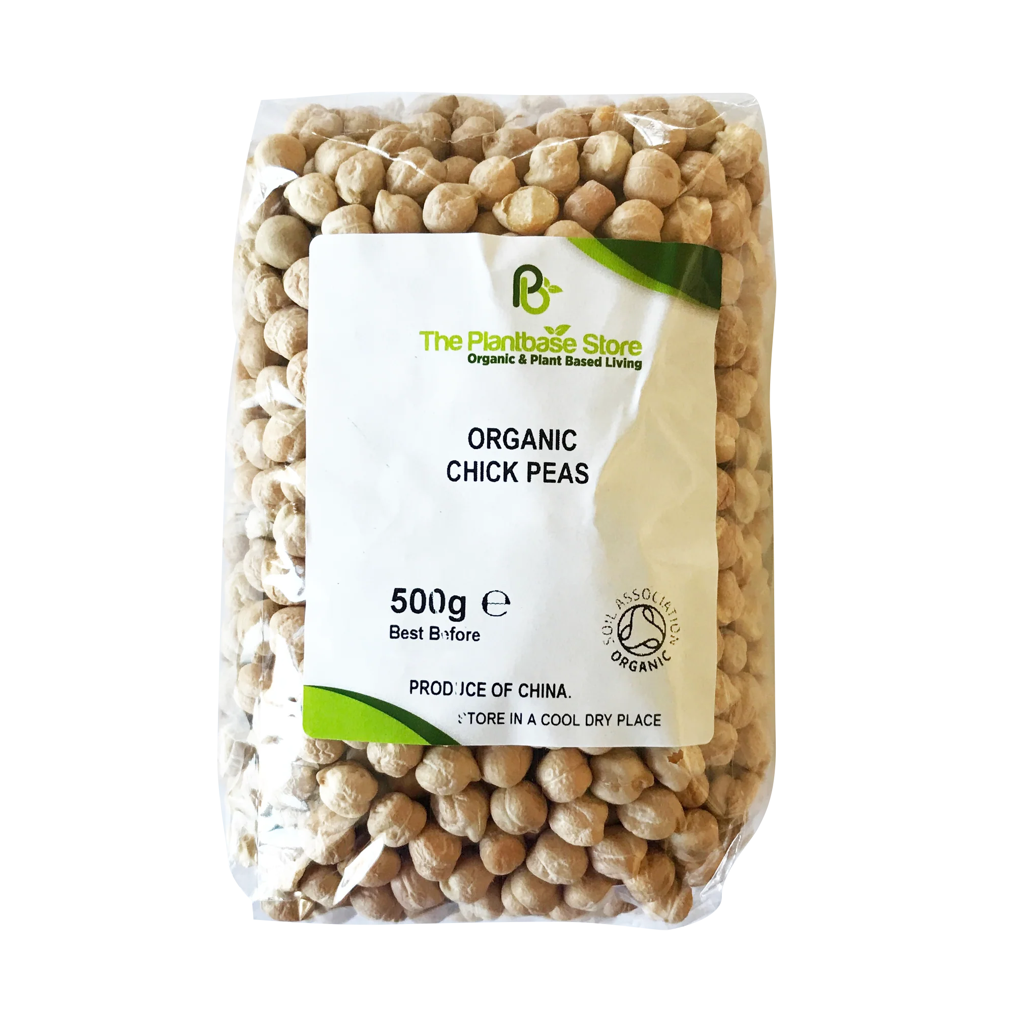 The Plantbase Store Organic Chick Peas 500g