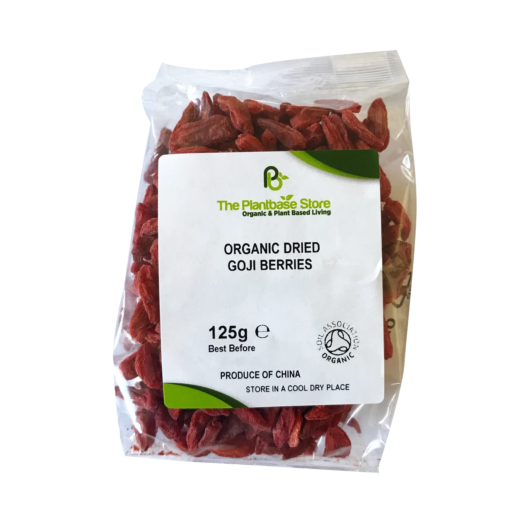 The Plantbase Store Organic Goji Berries 125g