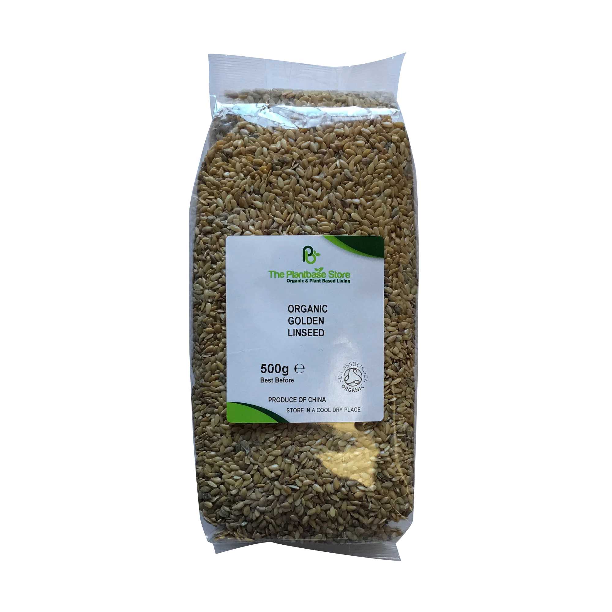The Plantbase Store Organic Golden Linseed 500g