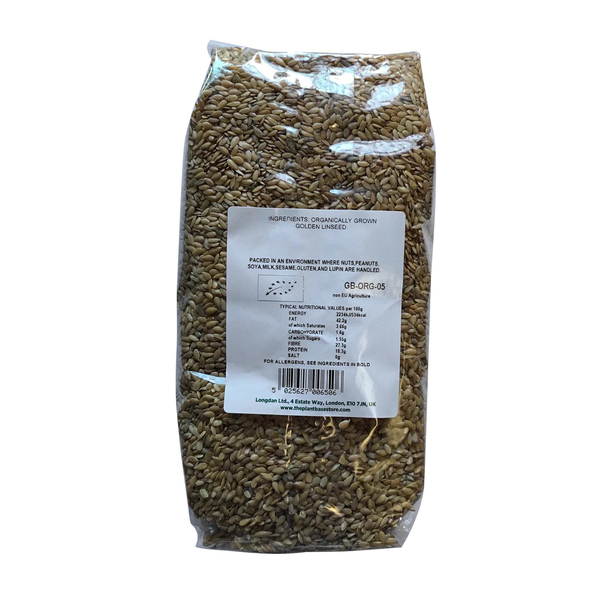 The Plantbase Store Organic Golden Linseed 500g - Image 2