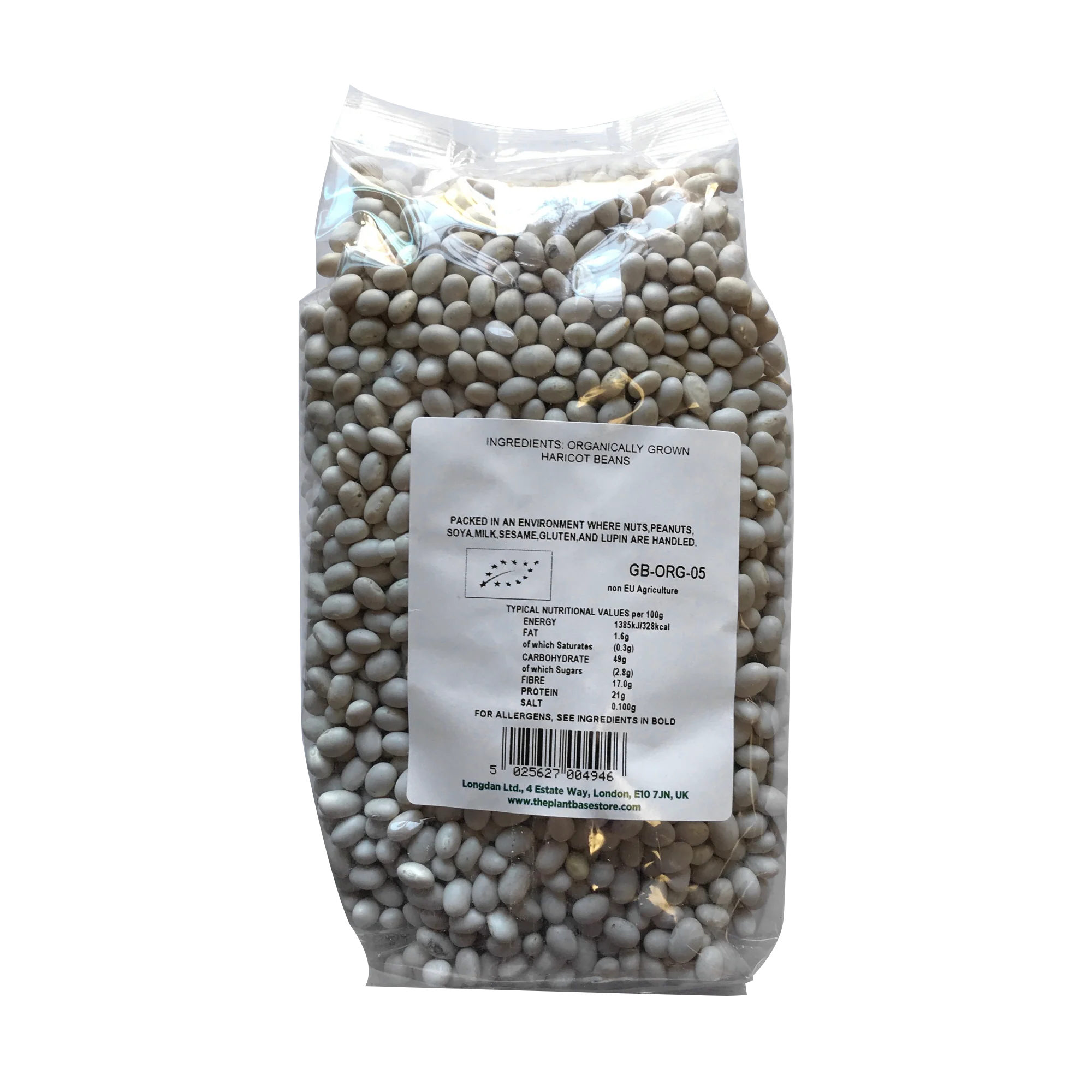 The Plantbase Store Organic Haricot Beans 500g - Image 2