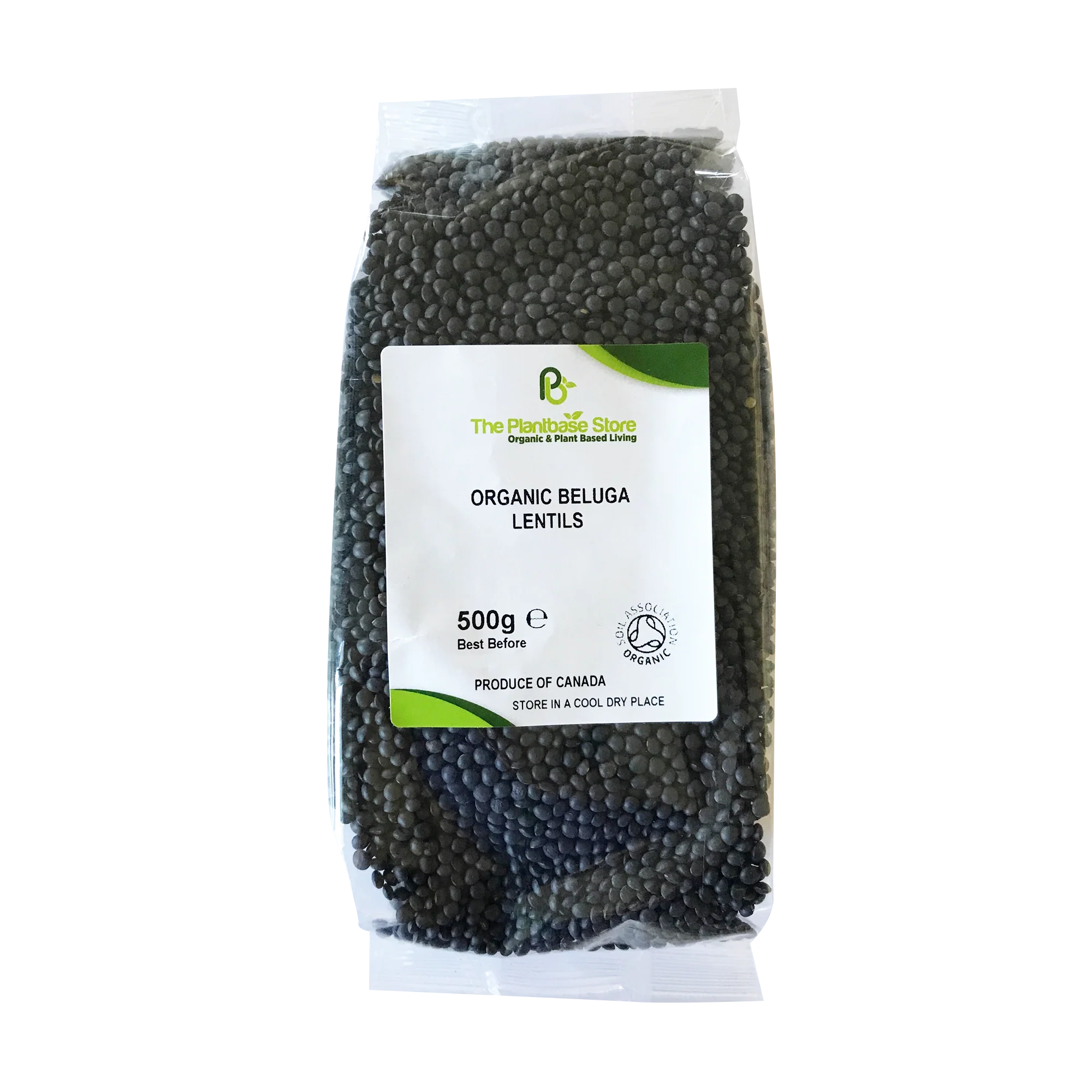 The Plantbase Store Organic Lentils Beluga 500g