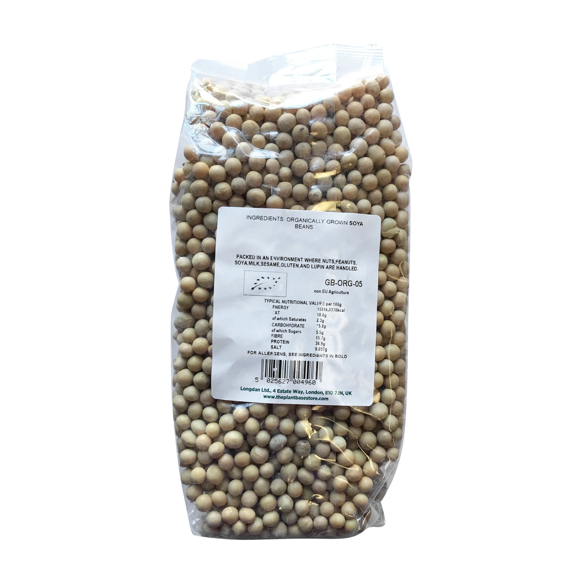 The Plantbase Store Organic Soya Beans 500g - Image 2