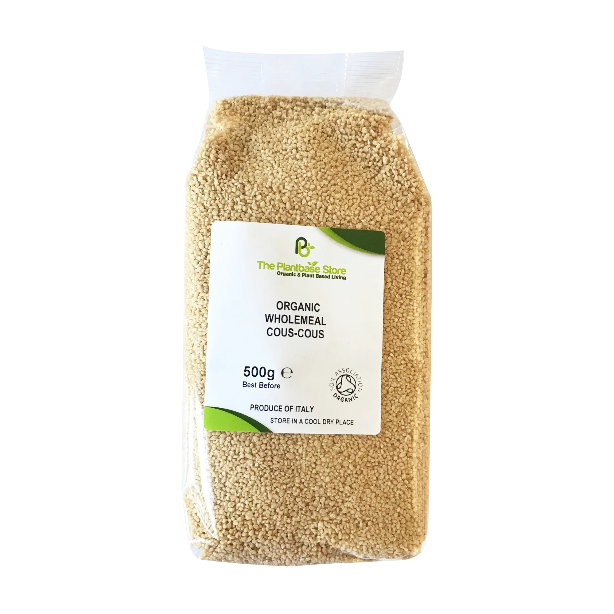 The Plantbase Store Organic Wholemeal Cous-Cous 500g