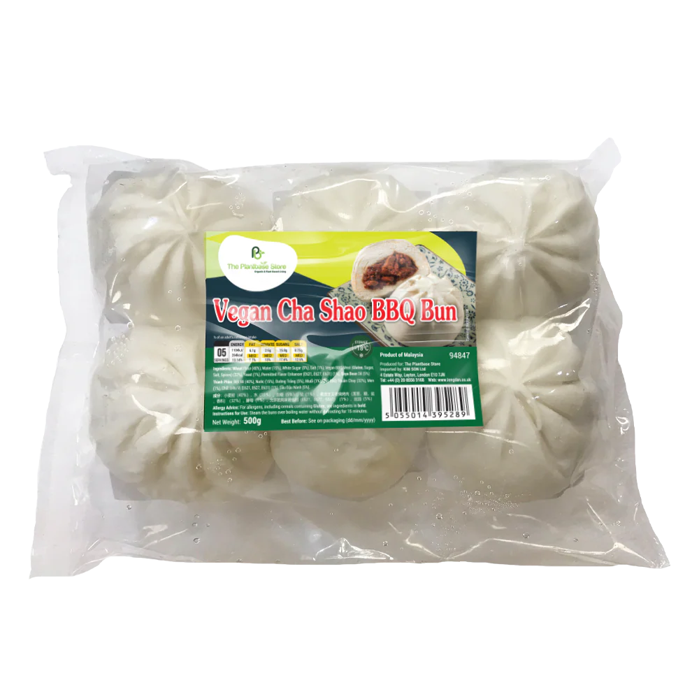 The Plantbase Store Vegan Cha Shao BBQ Bun 500g (Frozen)