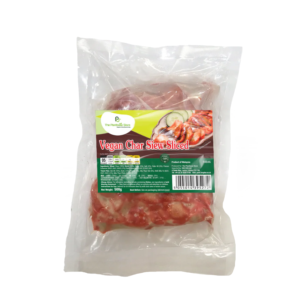 The Plantbase Store Vegan Char Siew Sliced 500G (Frozen)