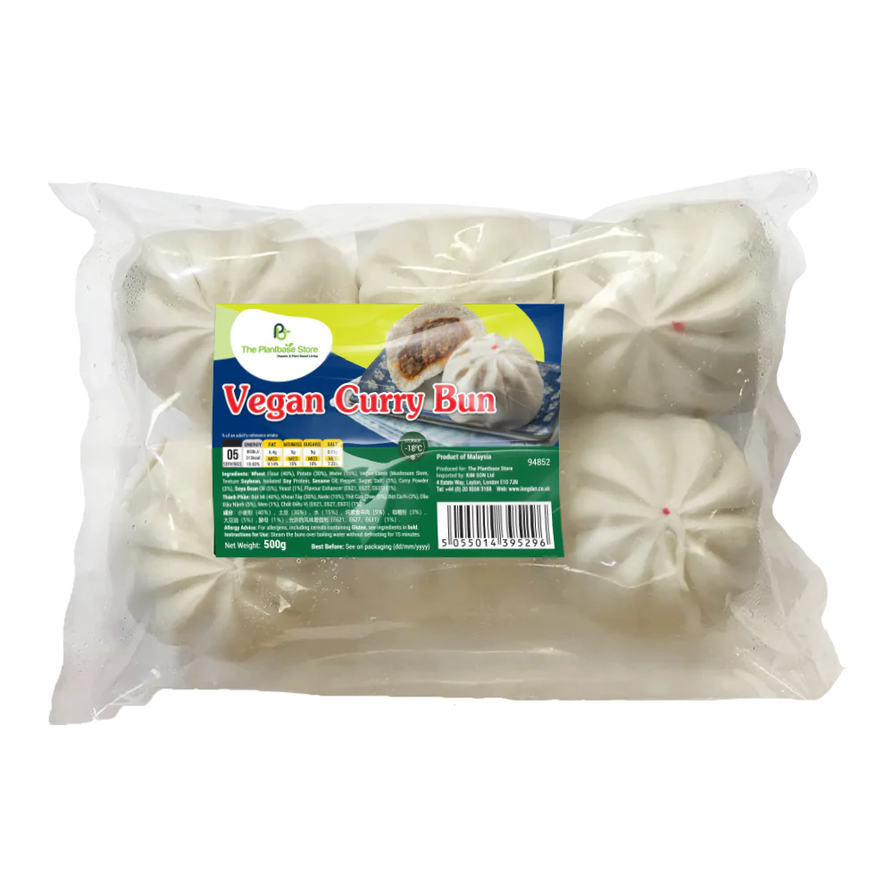 The Plantbase Store Vegan Curry Bun 500g (Frozen)