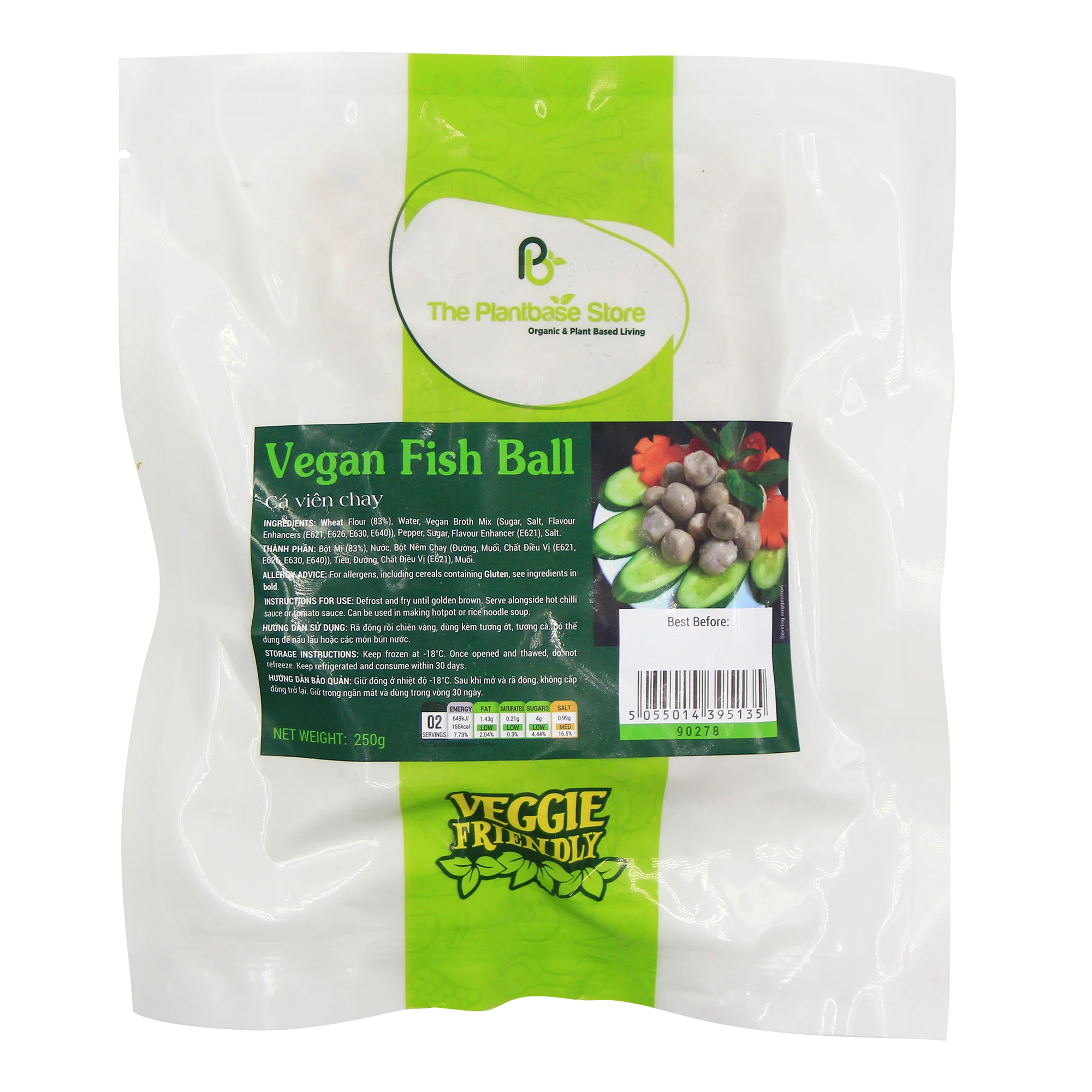 THE PLANTBASE STORE Vegan Fish Ball 250g (Frozen)