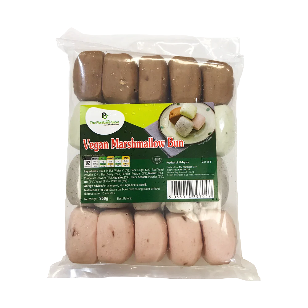 The Plantbase Store Vegan Marshmallow Bun 250g (Frozen)
