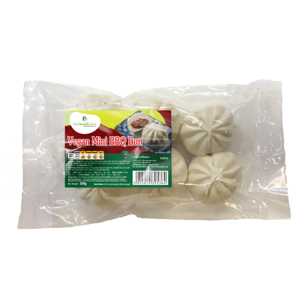 The Plantbase Store Vegan Mini BBQ Bun 250g (Frozen)