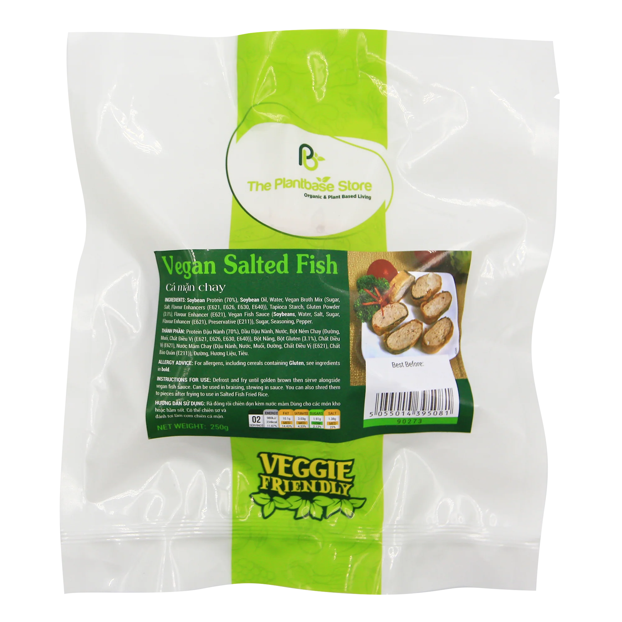 THE PLANTBASE STORE Vegan Salted Fish 250g (Frozen)