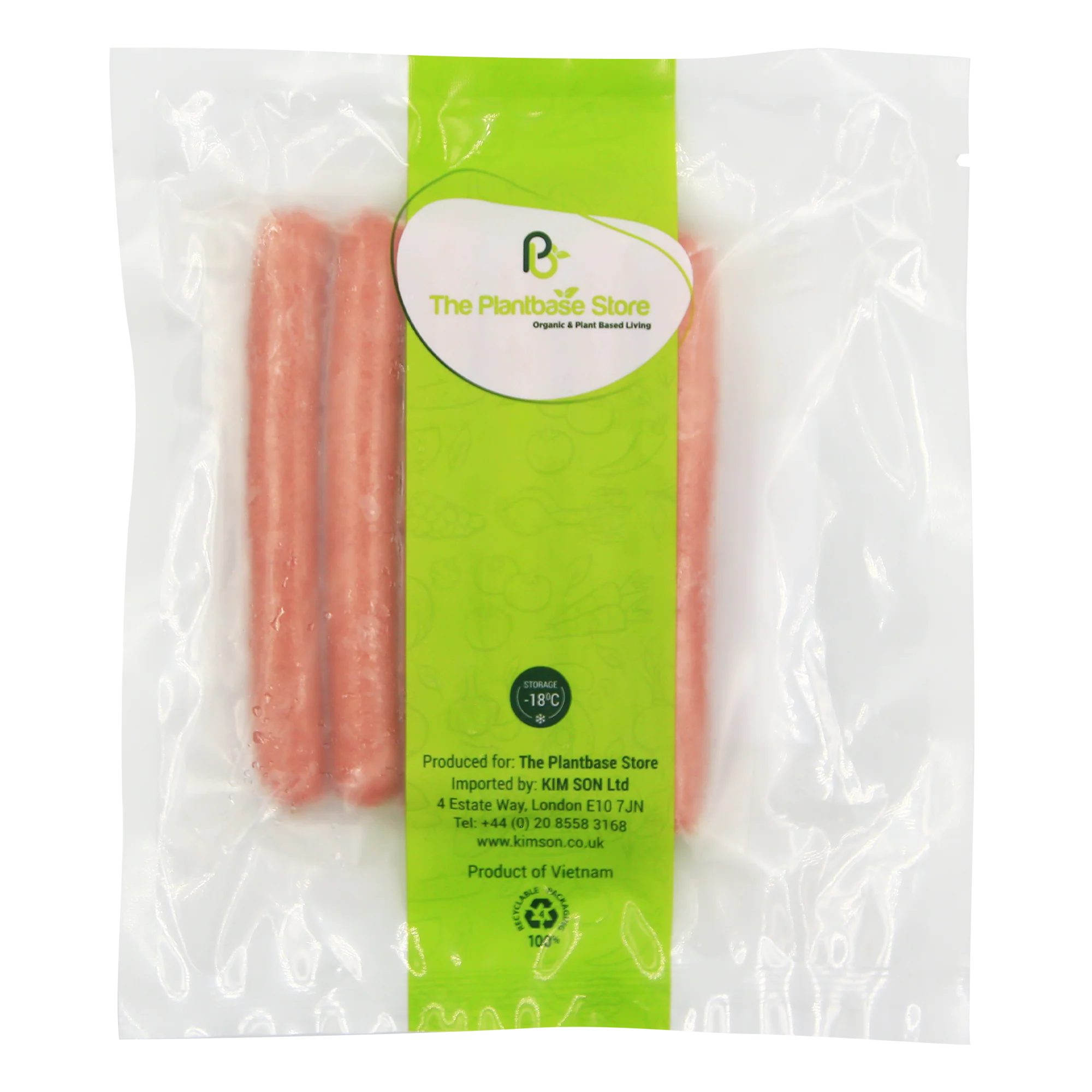 THE PLANTBASE STORE Vegan Sausage 250g (Frozen) - Image 2