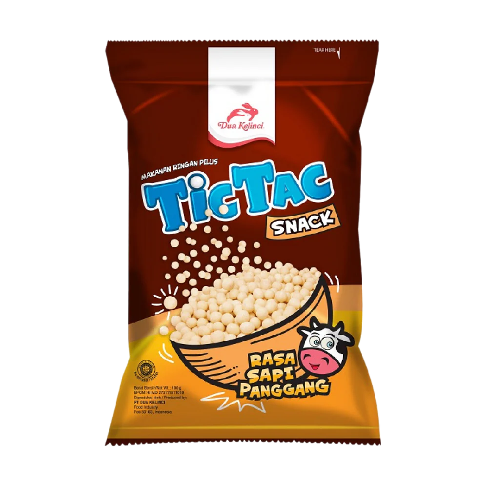 TIC TAC Cassava Snack - Grilled Beef 80g