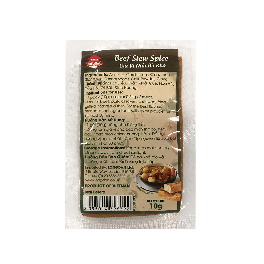 Tofuhat Beef Stew Spice 10g (Case 120)